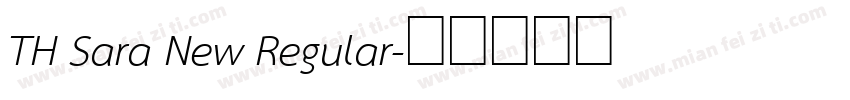 TH Sara New Regular字体转换